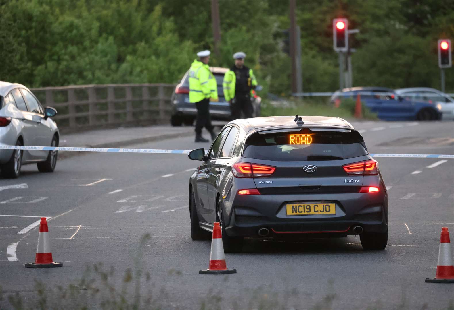 A man's body was found near Junction 3 for Rochester on the M2 this morning. Picture: UKNIP