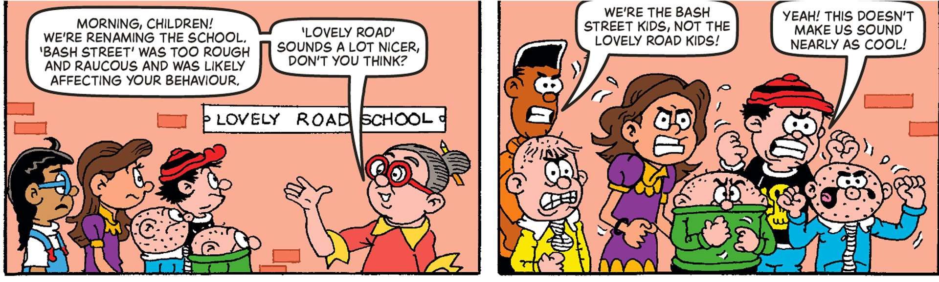 Illustration of The Bash Street Kids comic in The Beano which has been subtly transformed in the last few years (Beano/PA)