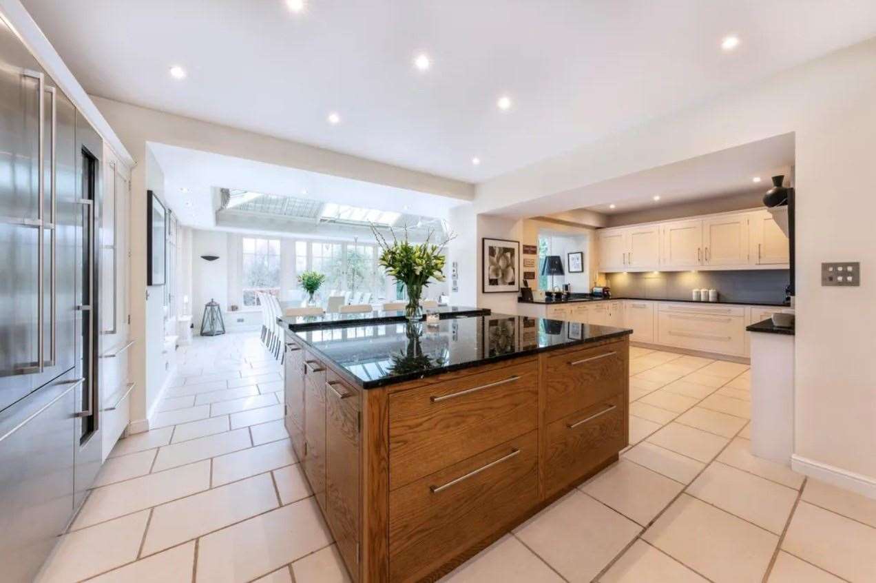 The 'vast' kitchen/breakfast room. Picture: Zoopla / Knight Frank