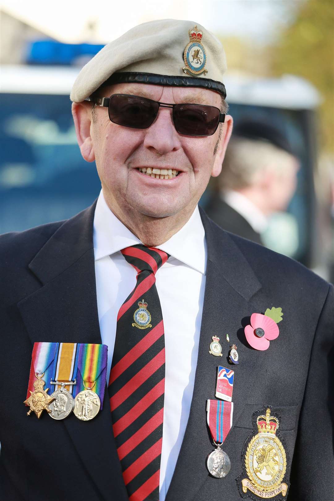 Mr Harbour will be marking the day online (Blind Veterans UK/PA)