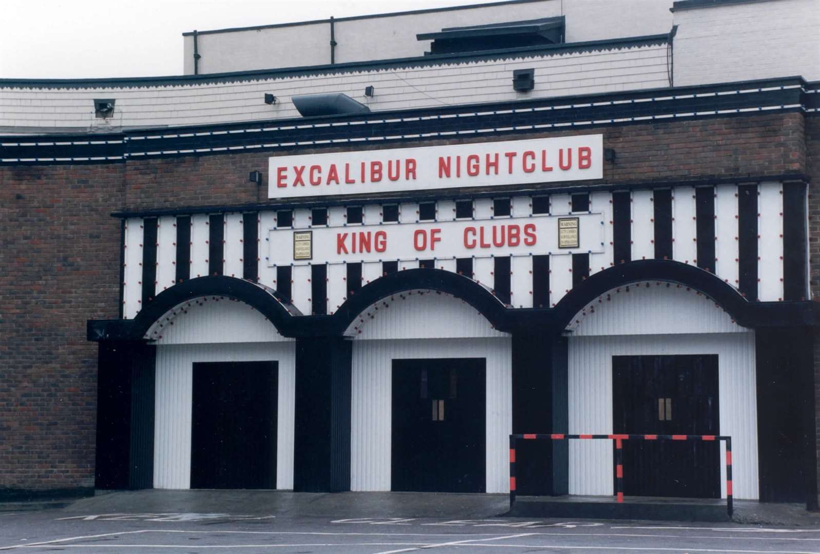 Excalibur Nightclub in Gillingham in 1997. The Brompton Road site is now making way for a potential development which would see 57 flats built across a four- and five-storey block.