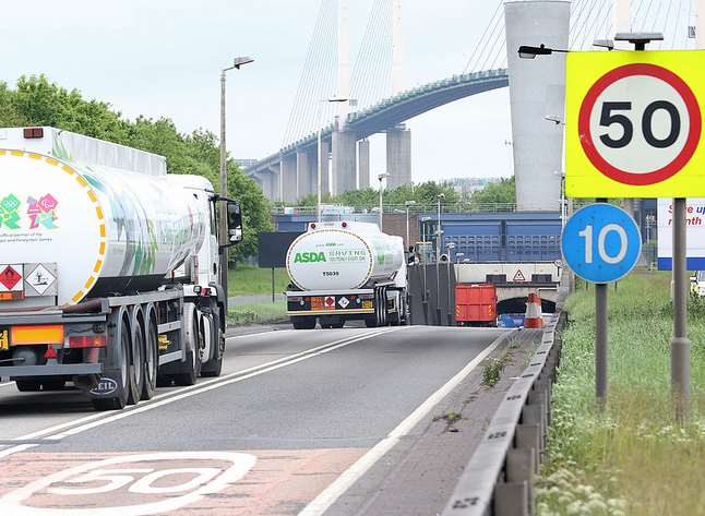 Dartford tunnel. Stock image.