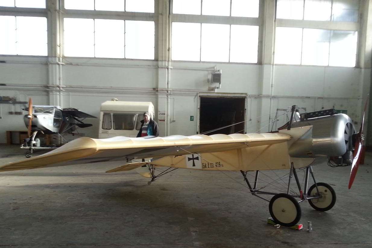 School children are to make a replica of one of these Fokker Eindekker planes