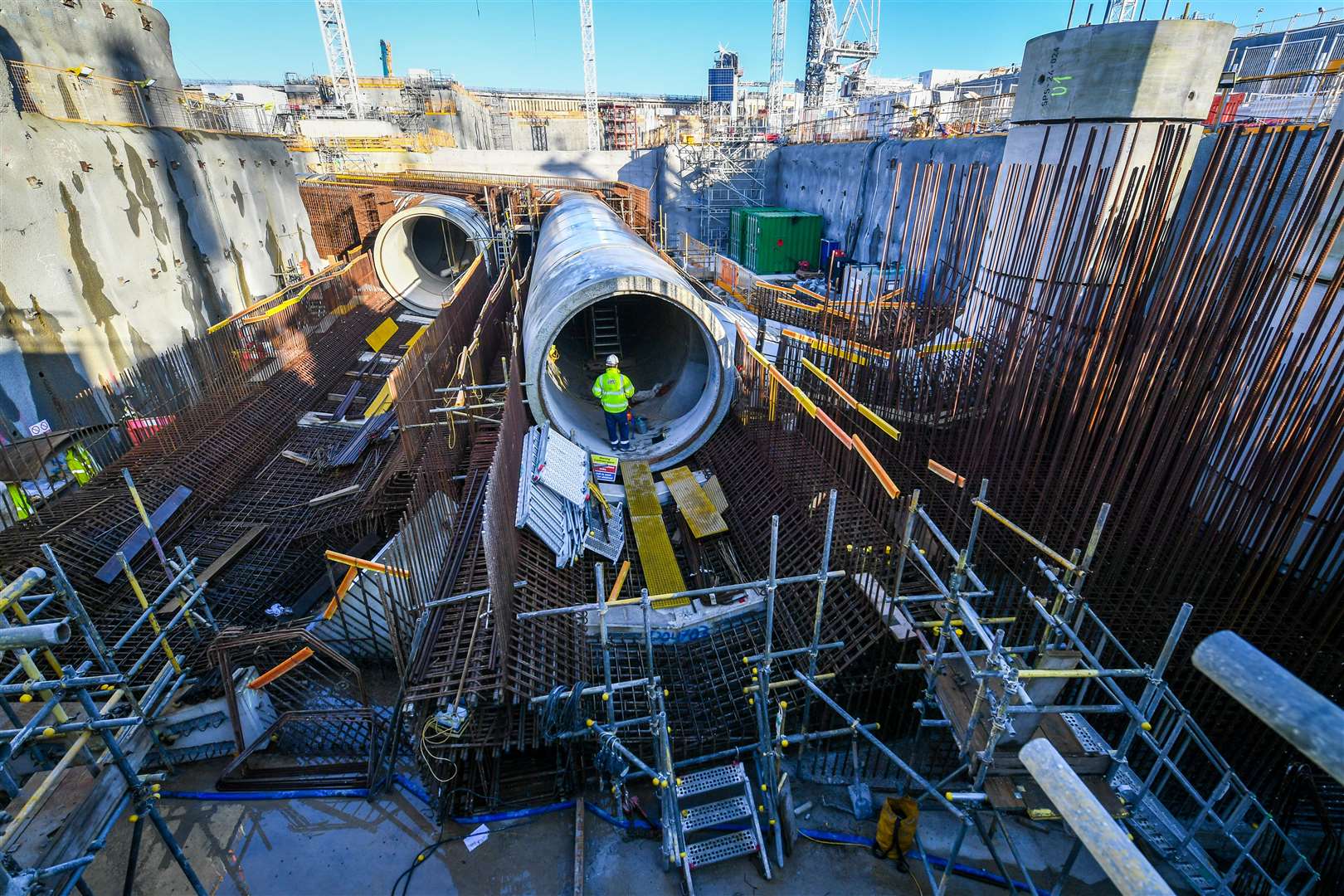 Construction work at Hinkley Point C nuclear power station(Ben Birchall/PA)