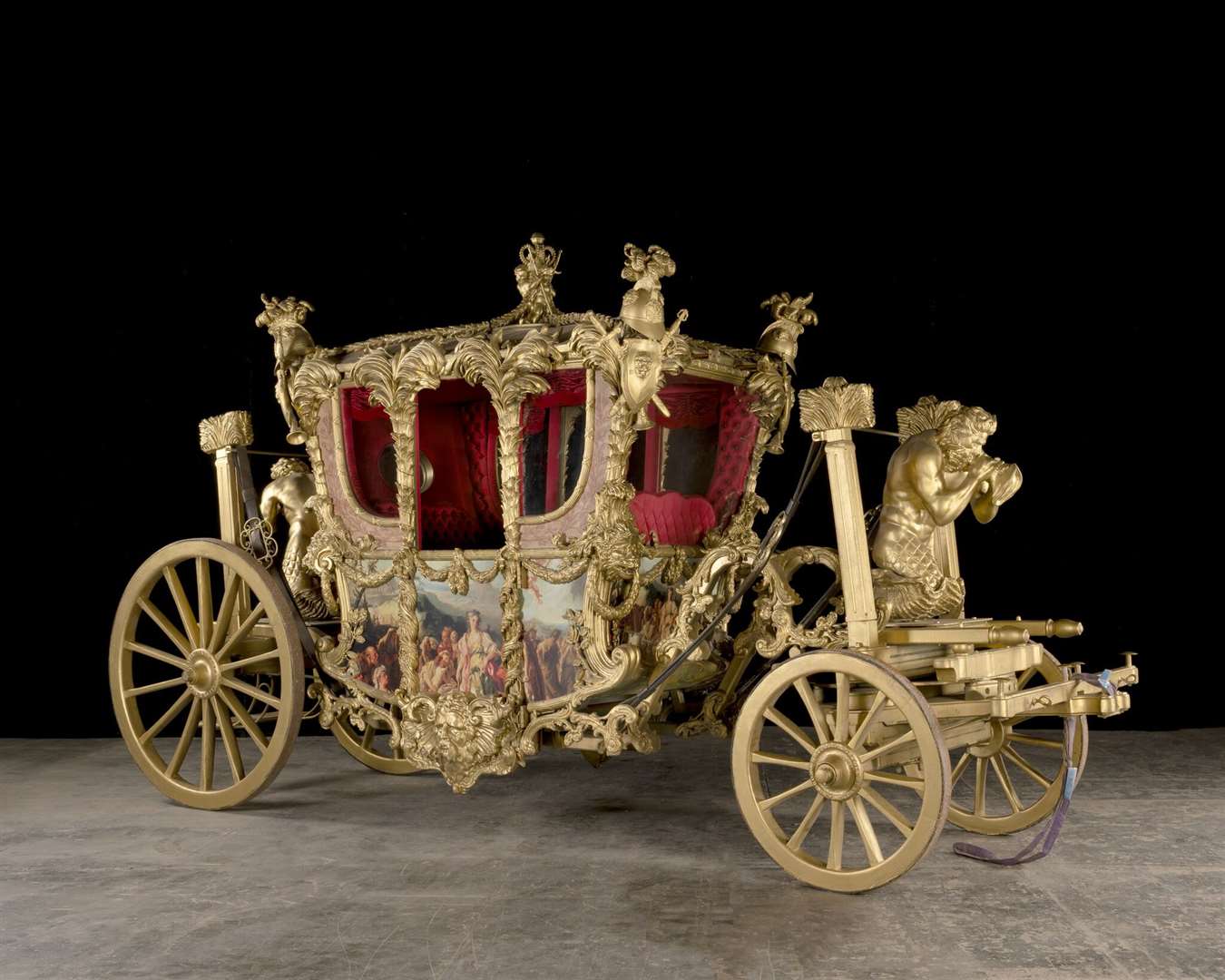 A replica of the late Queen’s coronation carriage (Bonhams)