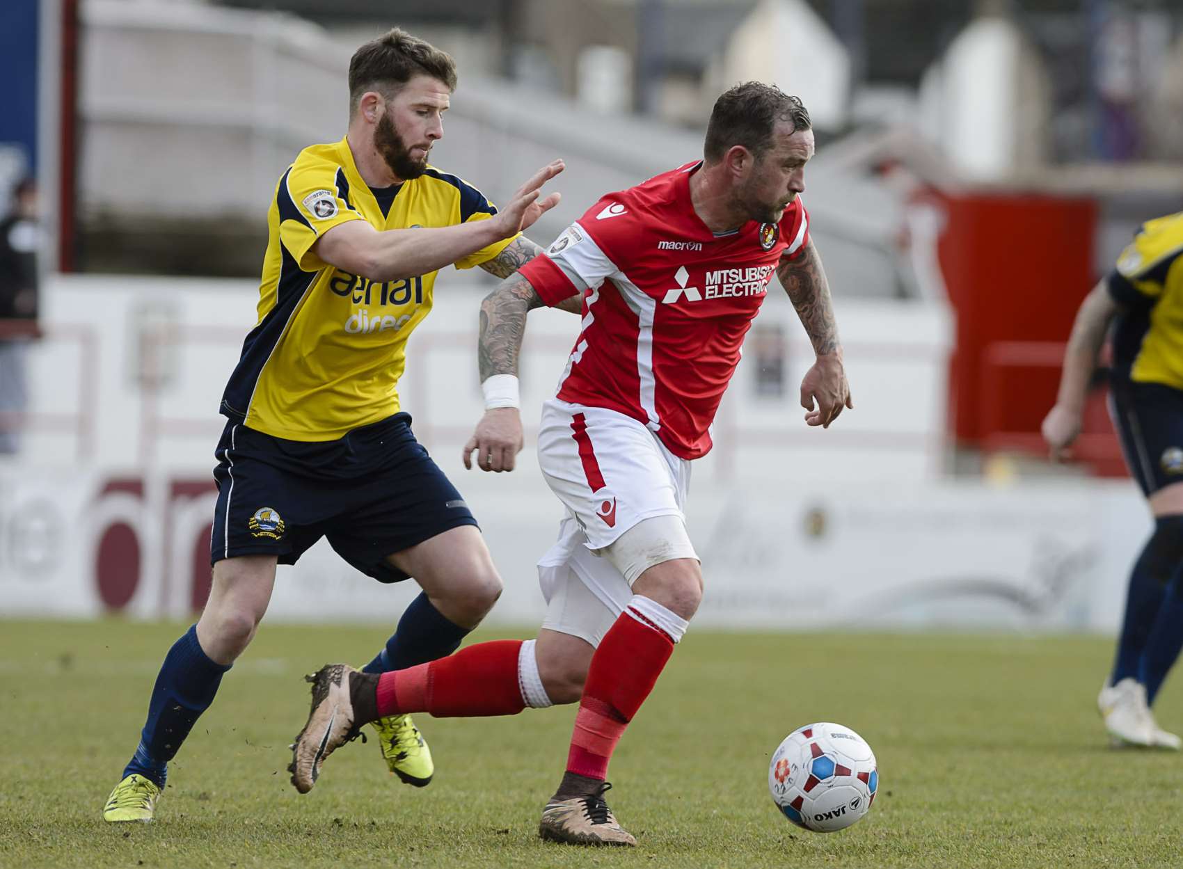 Danny Kedwell scored Ebbsfleet's first goal against Gosport from the penalty spot Picture: Andy Payton