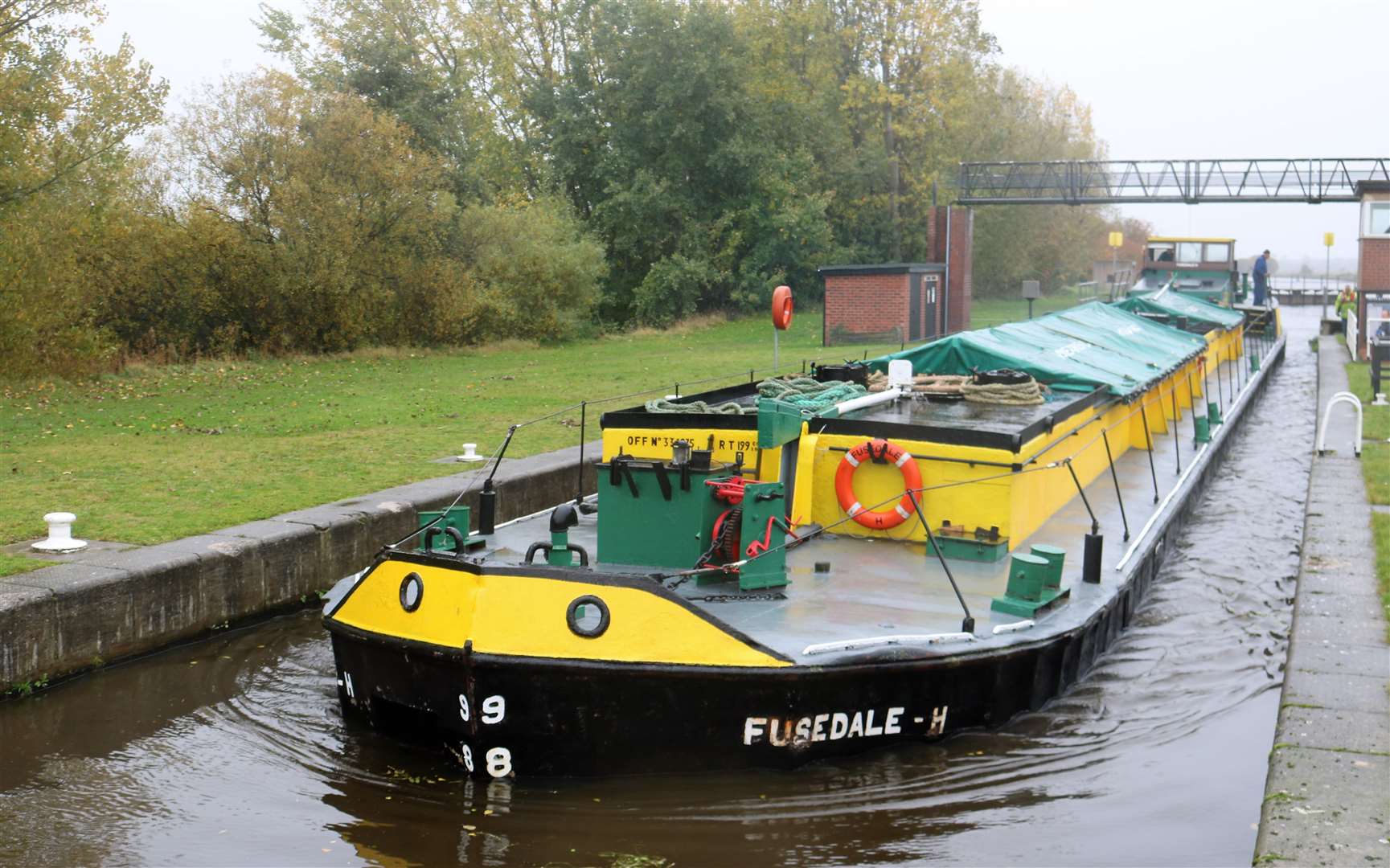 A second barge – Fusedale H – has begun shipping aggregate for the building industry (Maik Brown/PA)