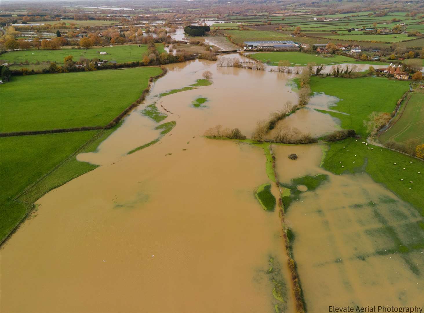 Chart Hill Road on Monday. Picture: Elevate Aerial Photography