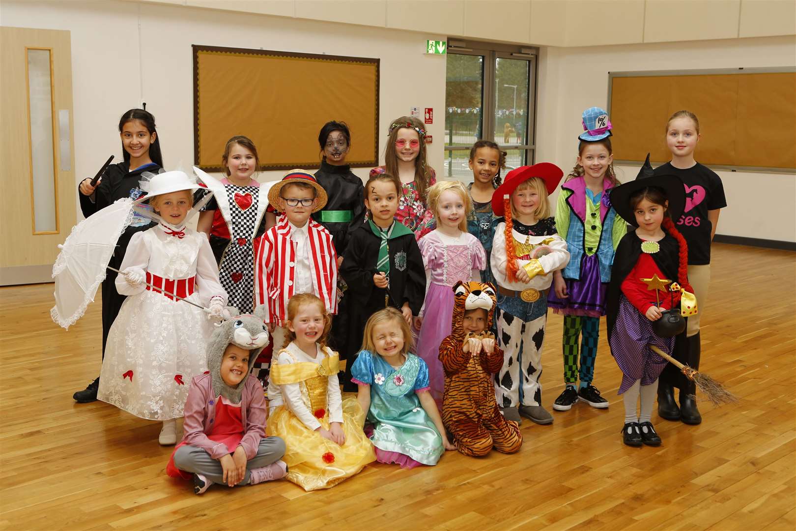 Children dressed up for World Book Day at Valley Invicta Primary School Kings Hill, Warwick Way off Tower View, Kings Hill, West Malling, ME19 4AL.Picture: Andy Jones. (7640581)