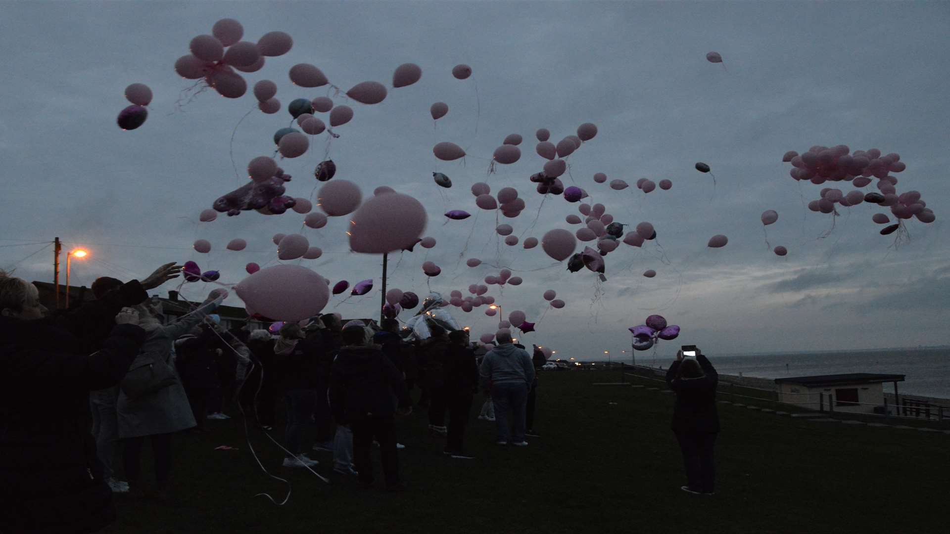 Ezmae Catley's 5th birthday balloon release in Minster