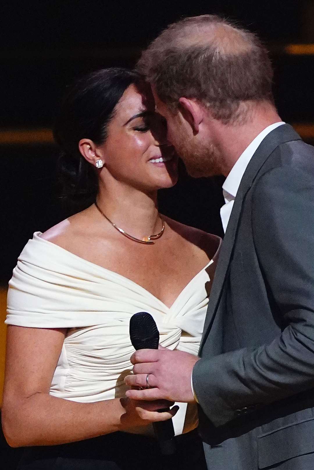 The Duke and Duchess of Sussex during the opening ceremony (Aaron Chown/PA)