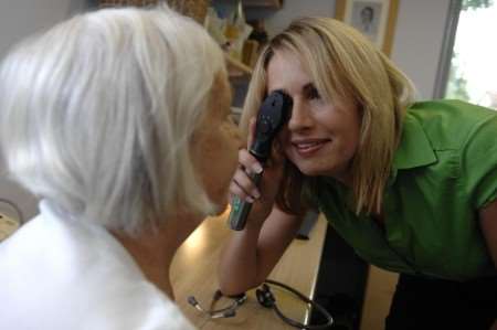 Dr Milli Milroy with patient Gillie Taylor. Photography by Matthew Walker