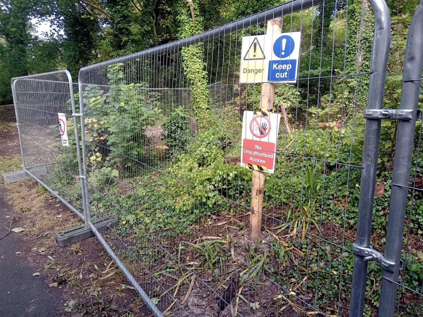 Otford Chalk Pit in Sevenoaks is still closed due to structural issues. Picture: Sevenoaks council