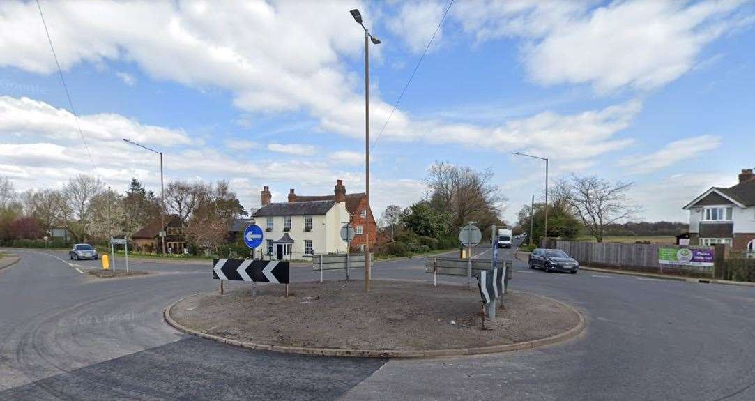 A cyclist was seriously injured on the A228 Maidstone Road near Paddock Wood. Picture: Google Street View