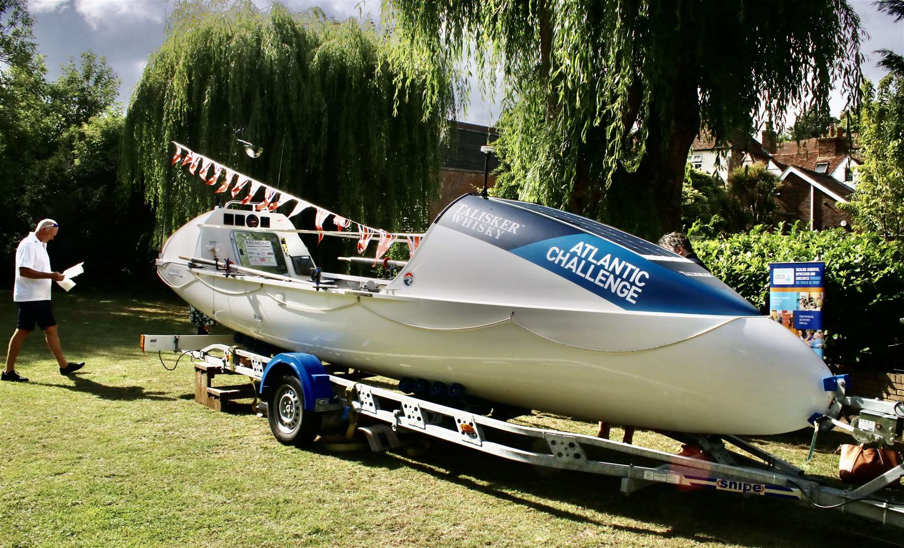 Stuart and Andy's boat, which they will use to cross the Atlantic Ocean in 2023. Picture: Ronda Lines