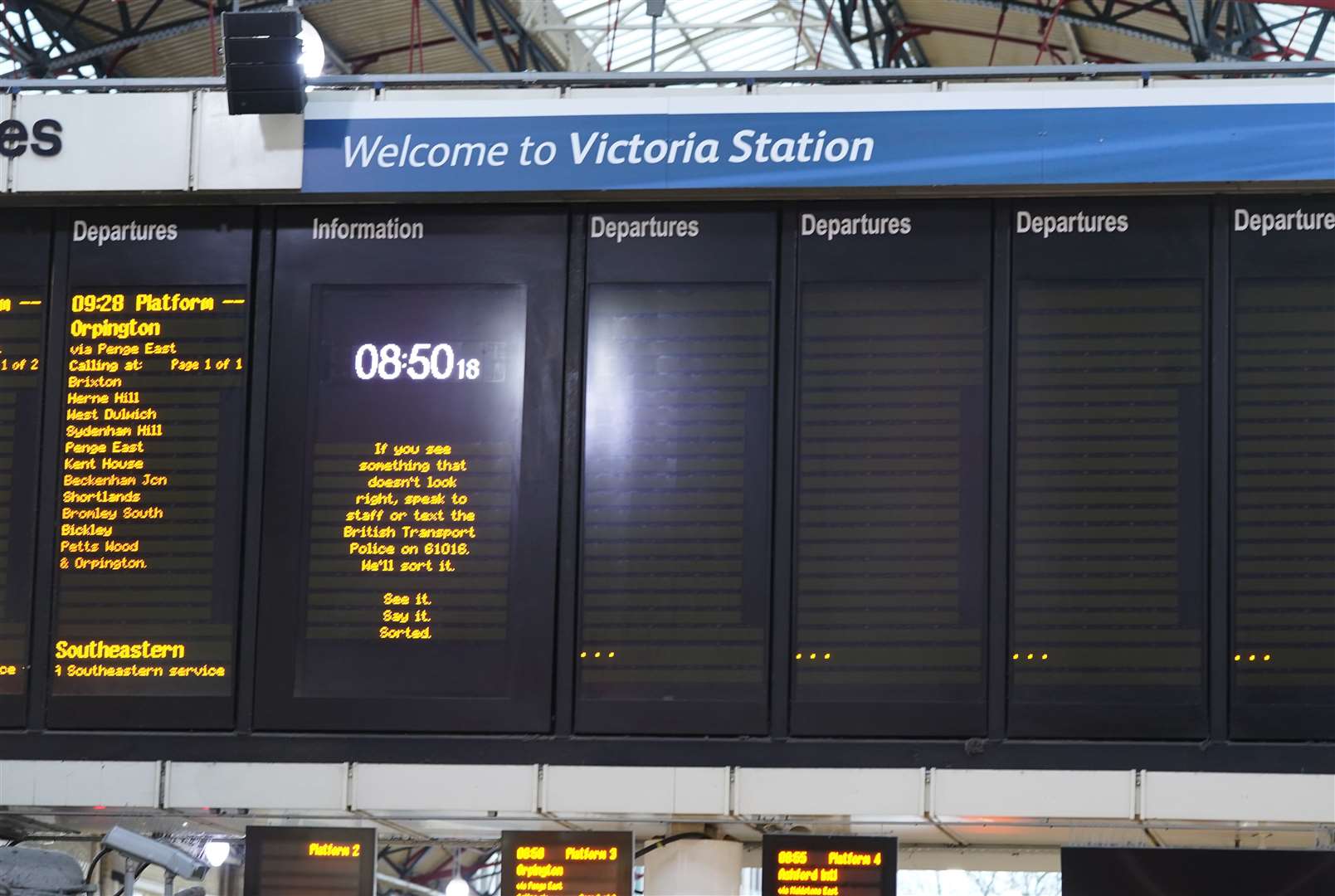 Southern is not serving London Victoria until next week (Stefan Rousseau/PA)