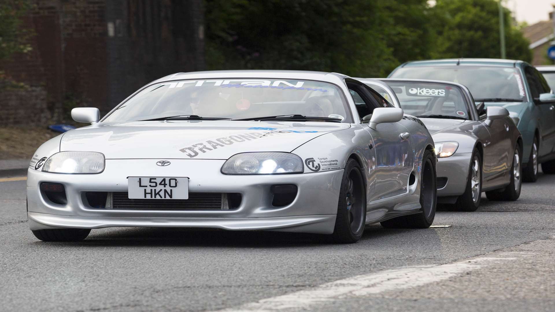 Fellow car club members, family and friends gathered at the crash site to remember Mr King