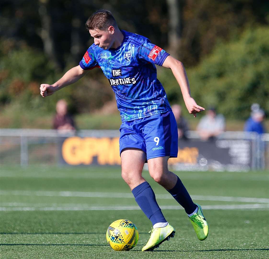 Tonbridge striker Jake Embery started the season at Isthmian Premier Margate Picture: Andy Jones