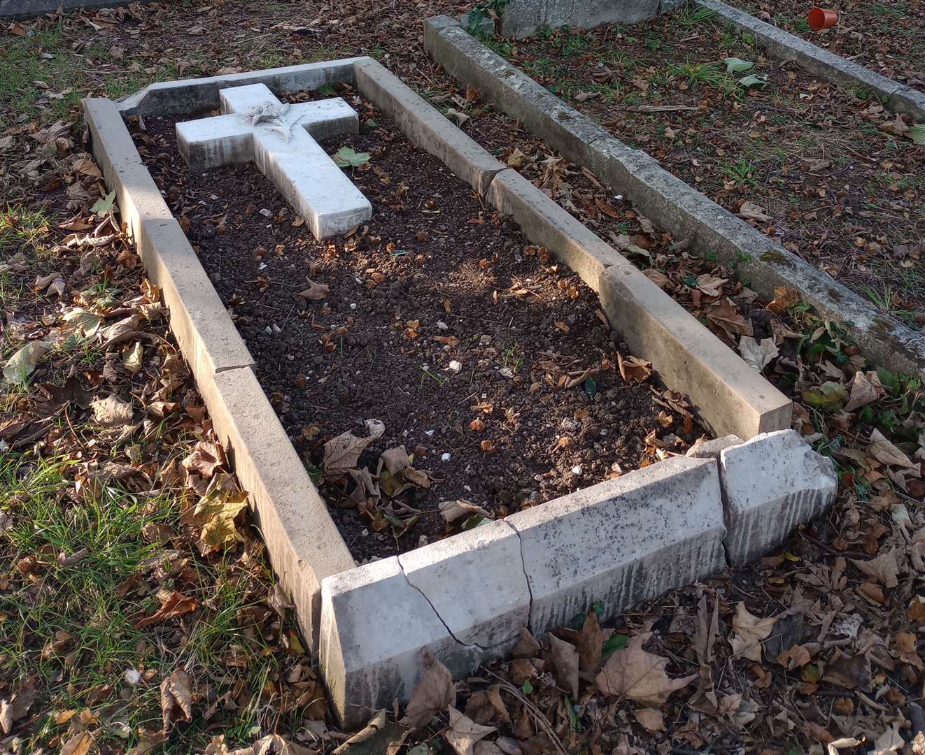 Spencer Gore's neglected grave in Ramsgate cemetery has been tidied up. Image: Dominic Murphy