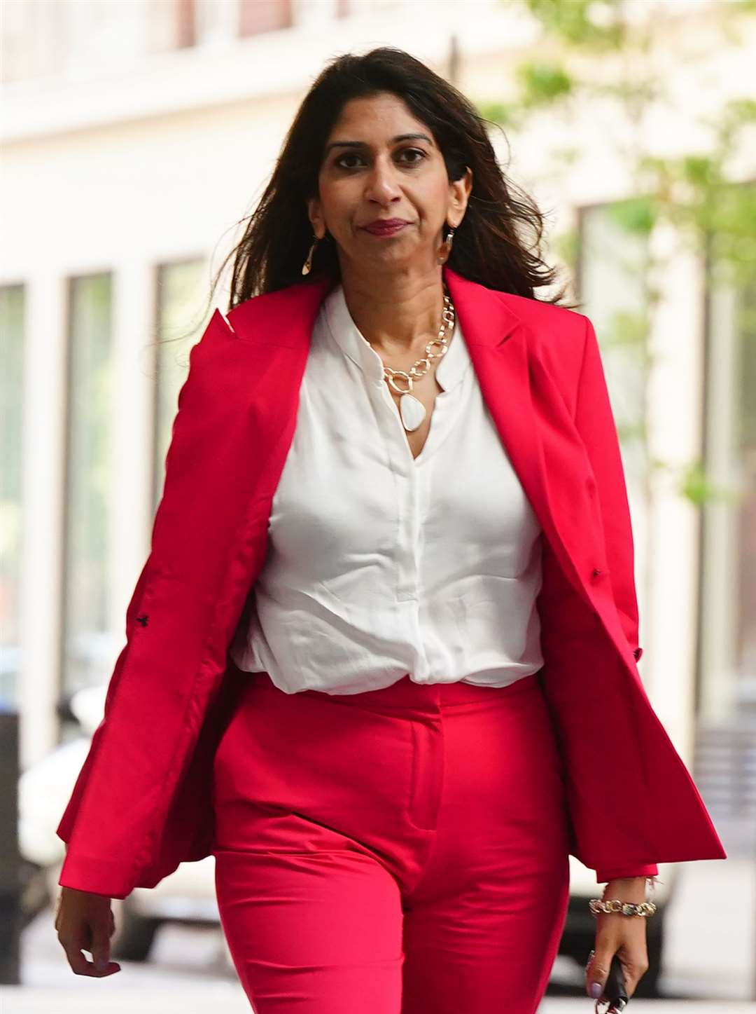 Former home secretary Suella Braverman said it was ‘patently clear that the Windsor Framework has operated in a way to undermine our sovereignty’ (Victoria Jones/PA)