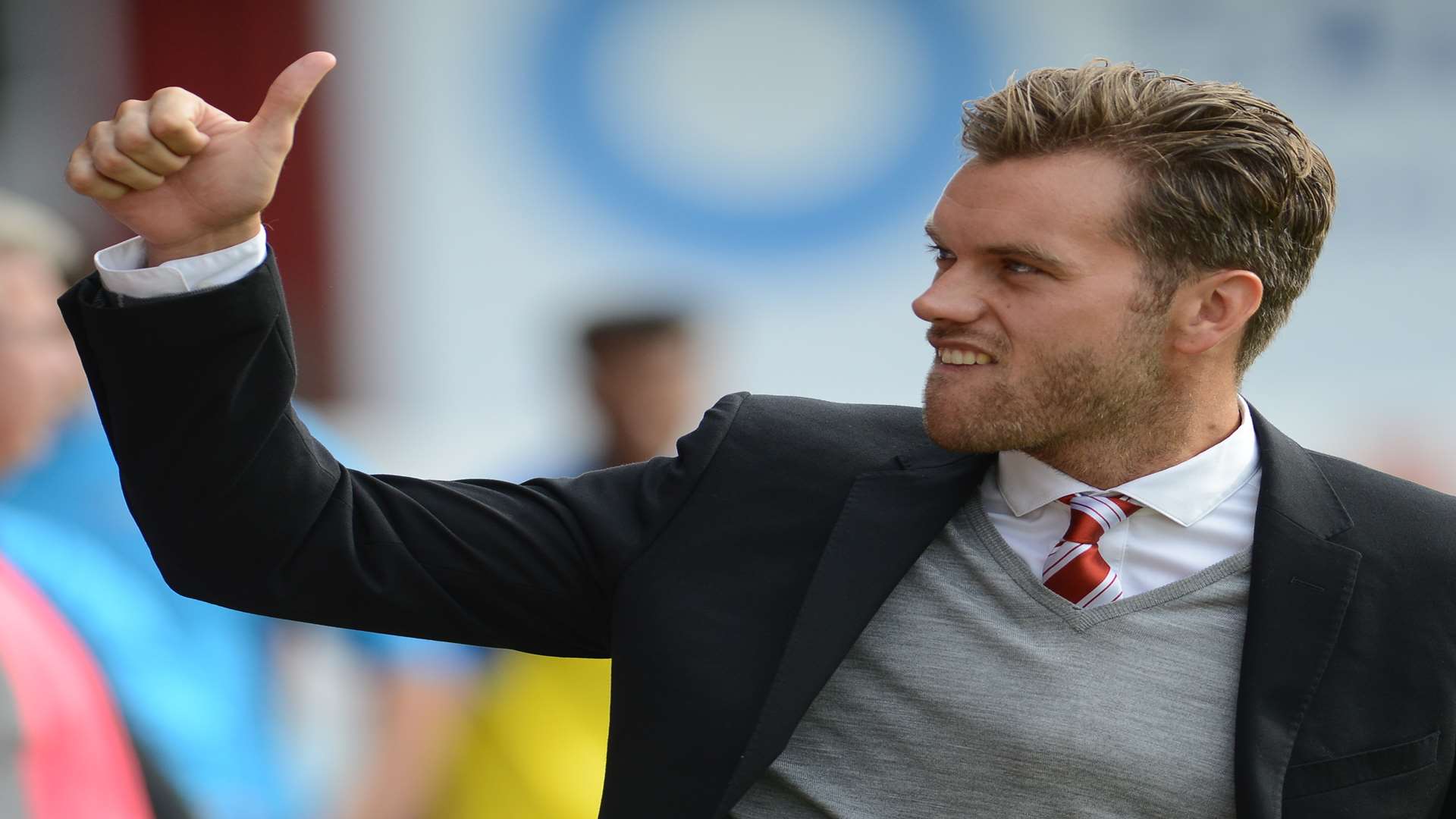 Ebbsfleet boss Daryl McMahon Picture: Gary Browne