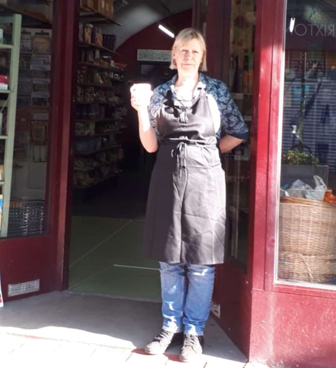 Hilary Waterfield has been at Brixton Wholefoods for 42 years (Hilary Waterfield/PA)