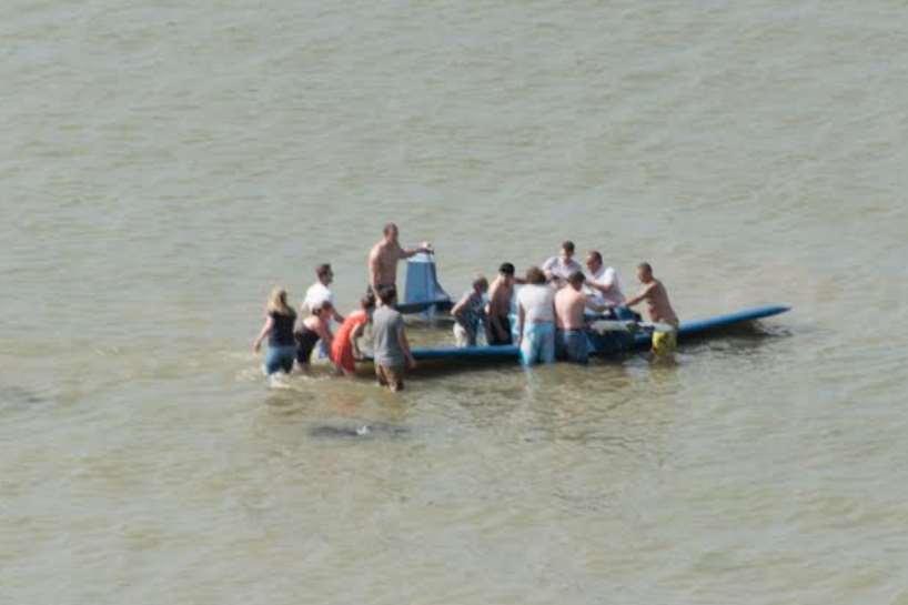 Those who helped overturn the plane have been described as "heroes". Pic by Nigel Hancock