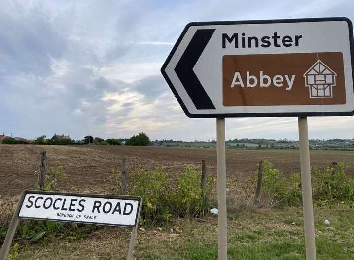 The fields next to Scocles Road and Lower Road, Minster, on Sheppey, could be turned into a 650-home housing estate. Picture: John Nurden