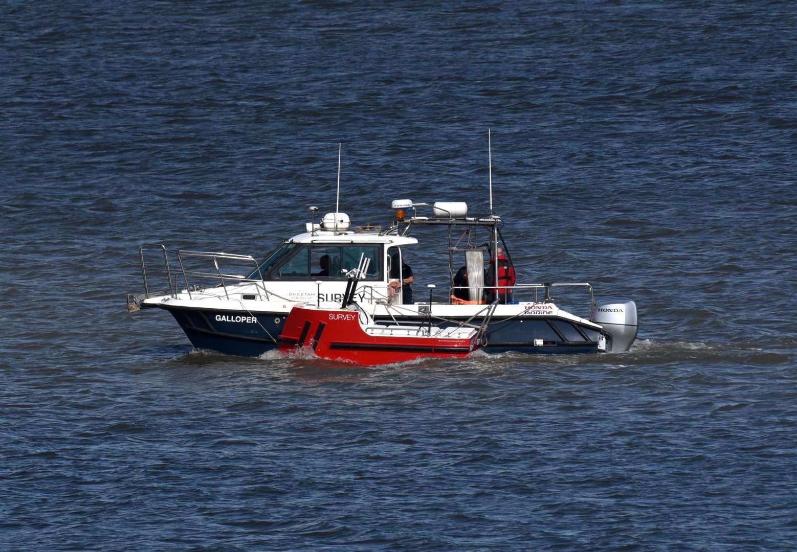 The 4.25 metre long robot will be used to conduct a survey on the Thames. Picture: Fraser Gray