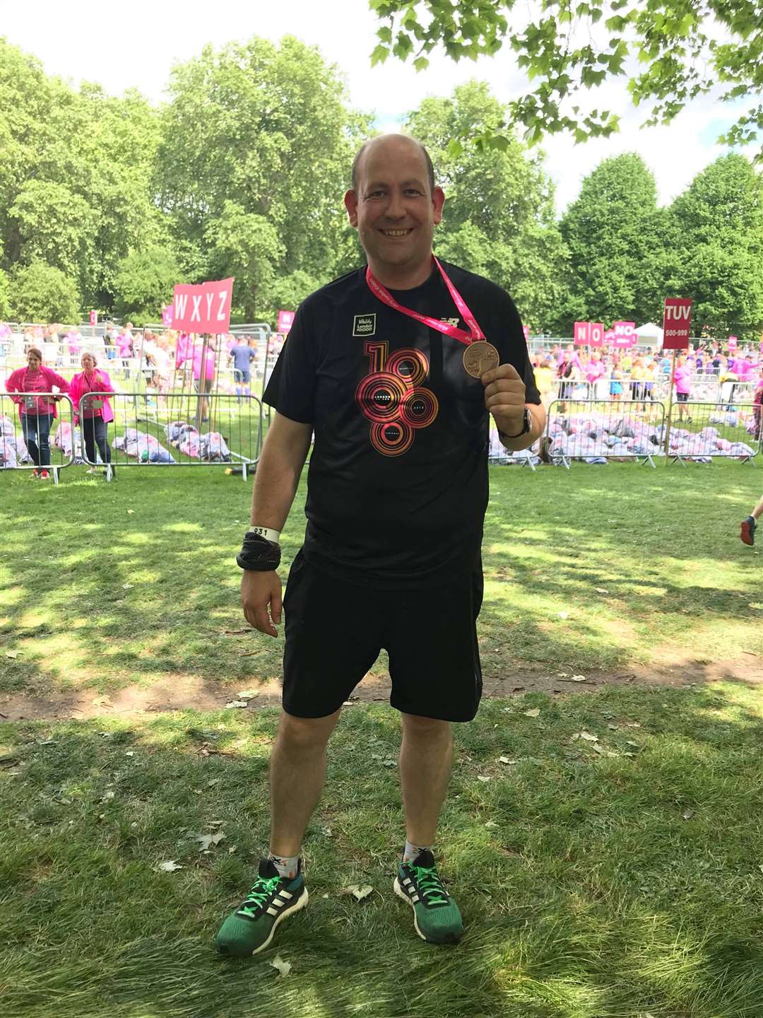 Chris Rose after the Vitality London 10,000 in 2019 (Chris Rose/Macmillan/PA)