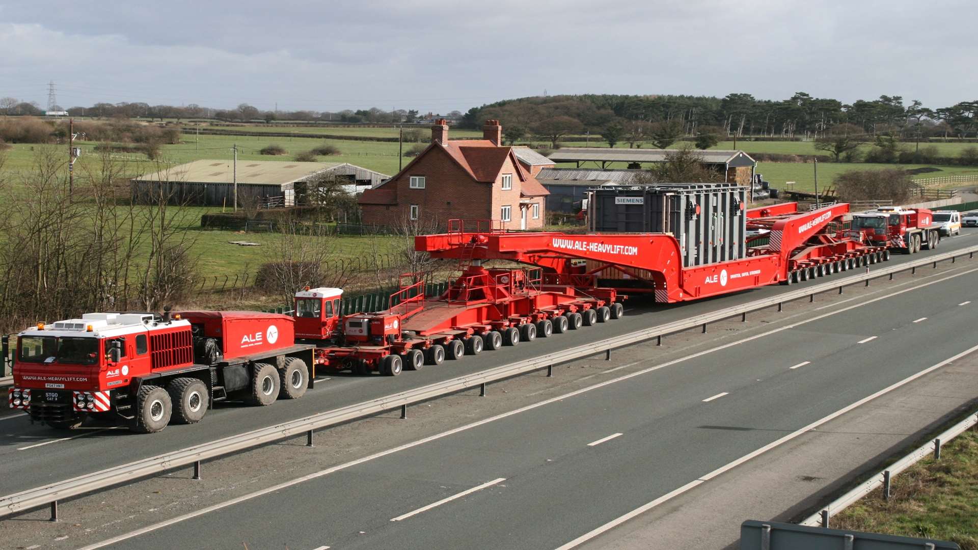 The transformer is the size of a one-bedroomed house