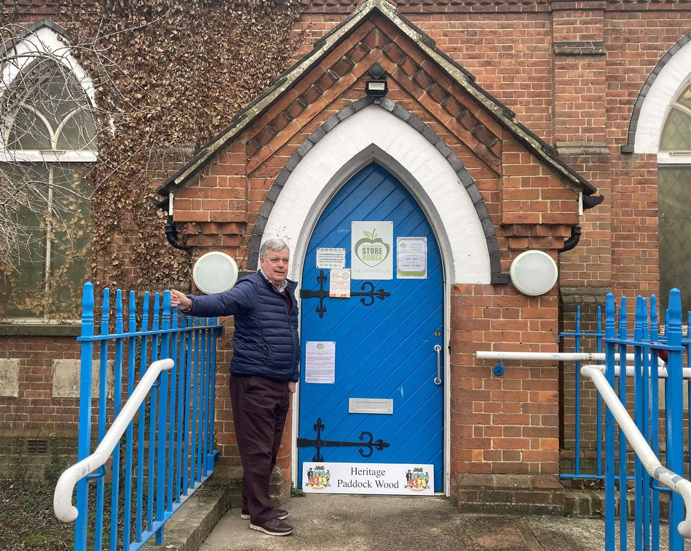 Jeremy Thompson outside the Wesley Centre