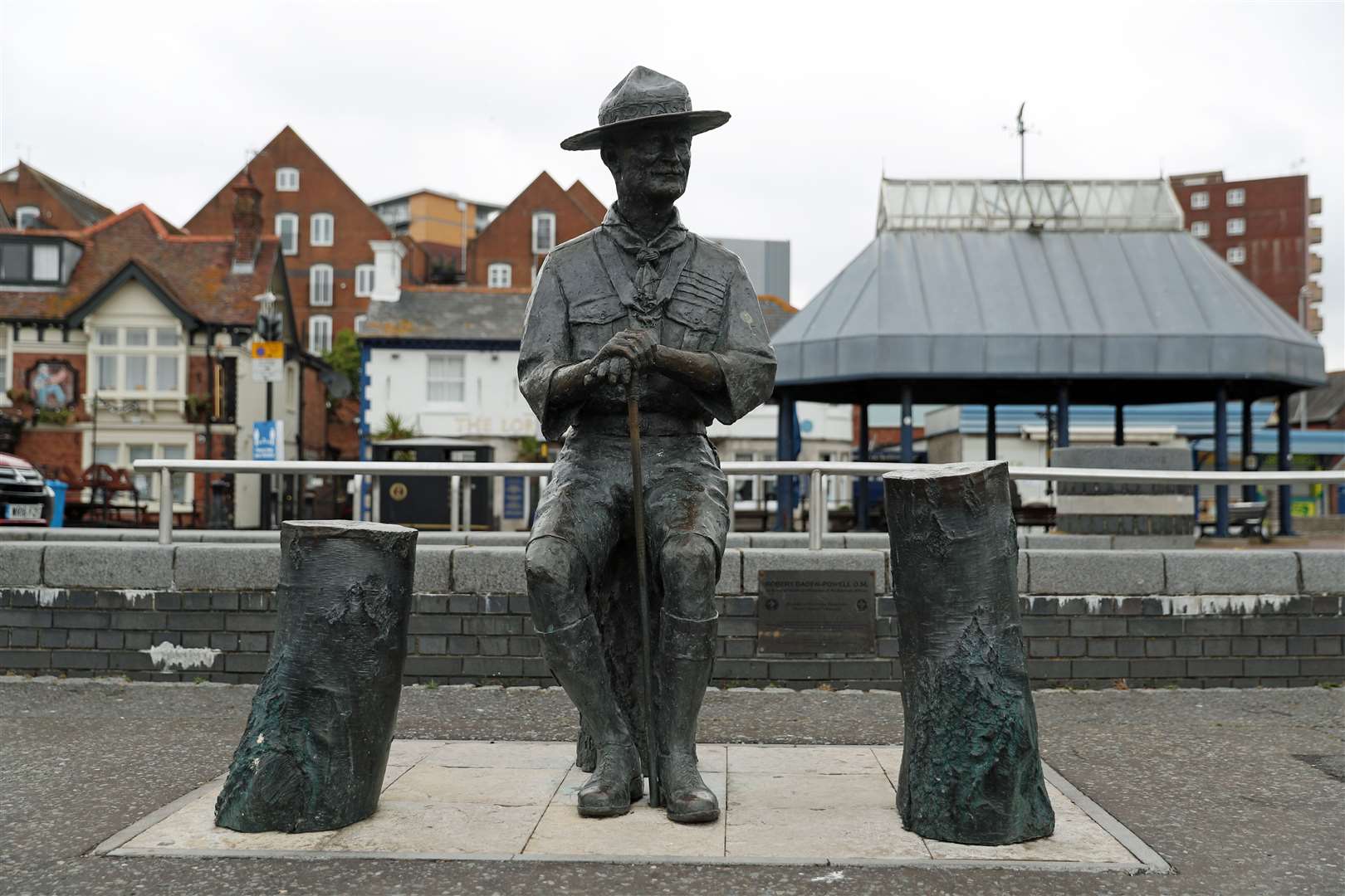 The statue of Robert Baden-Powell on Poole Quay in Dorset (Andrew Matthews/PA)