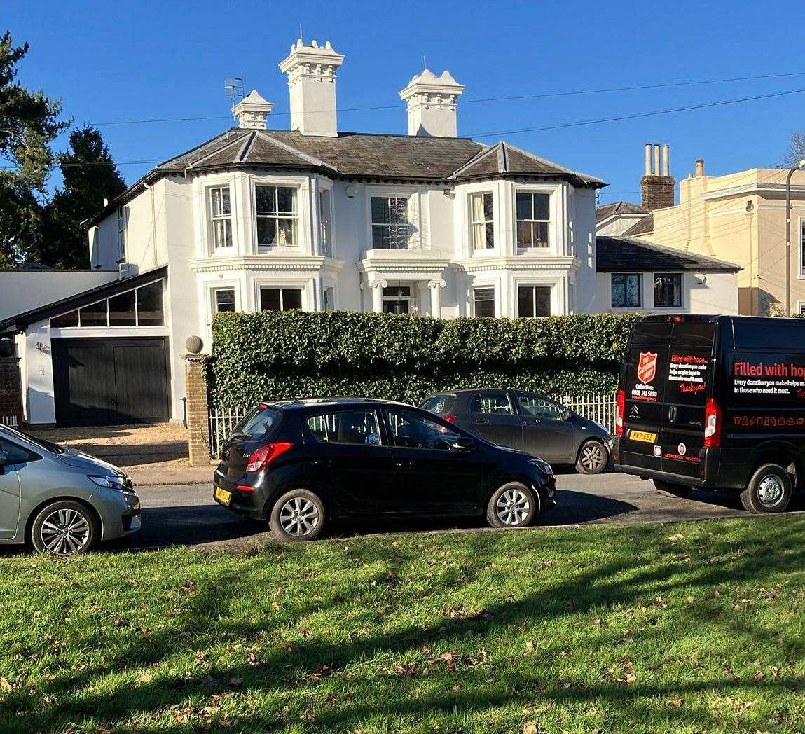 The house in Lower Green Road, Pembury, where a mobile home is proposed