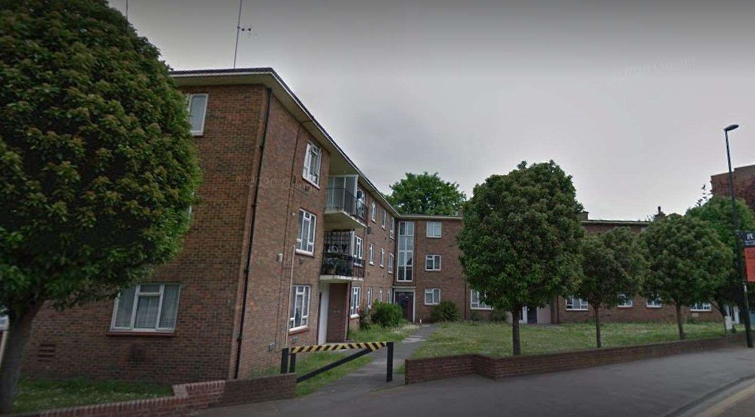 The flats in Corporation Street, Rochester, as they are now. Picture: Google Streetview