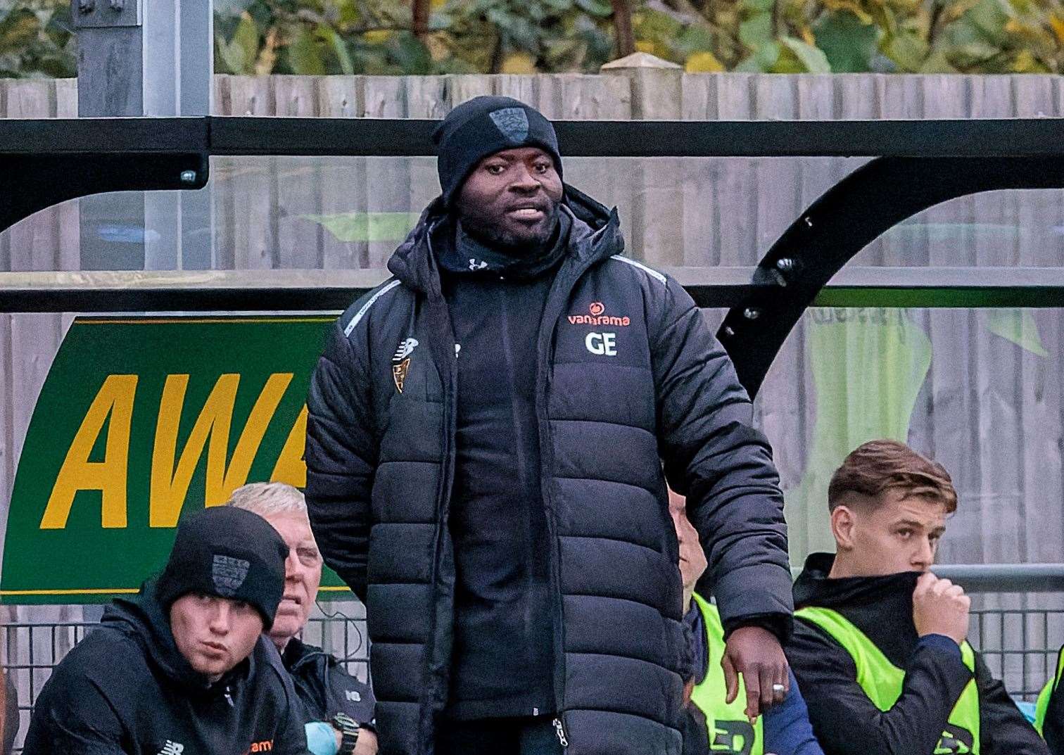 Maidstone United manager George Elokobi. Picture: Helen Cooper