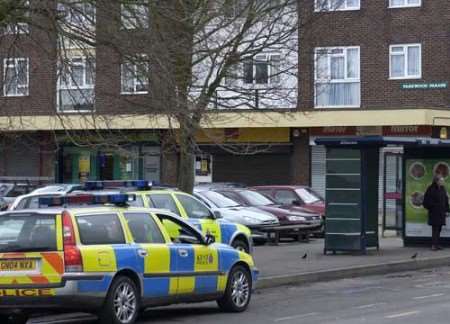 The scene of Saturday morning's stabbing. Picture: JOHN WARDLEY