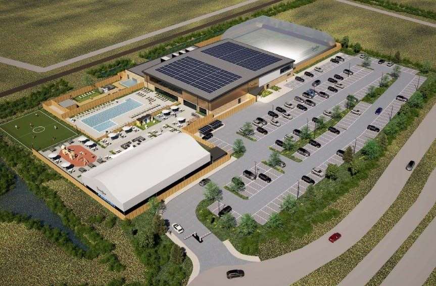 The vast sports and leisure complex will include 226 car parks on the grounds of Altira Business Park. Photo: David Lloyd Leisure and Hadfield Cawkwell Davison