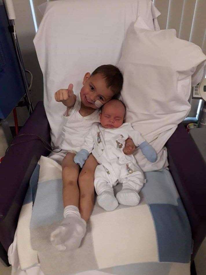 Frankie was undergoing dialysis when his brother Freddie was a baby (The Sick Chidren’s Trust/PA)