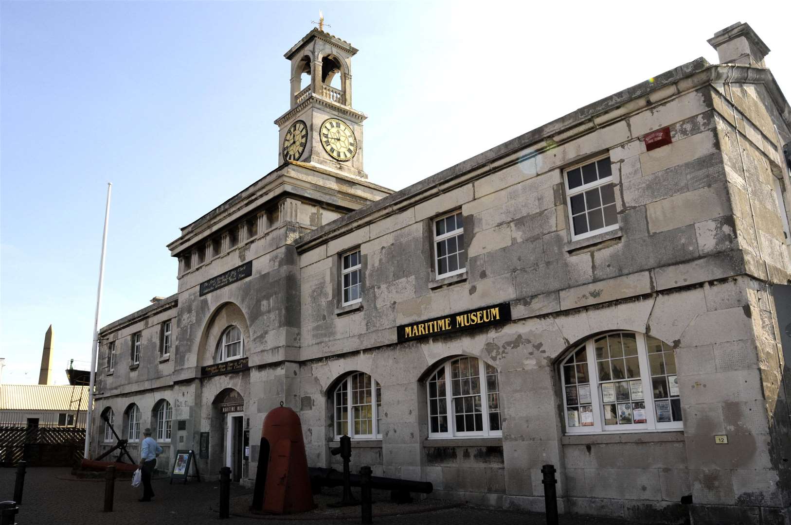 Crews battled the fire at Ramsgate's Maritime Museum yesterday afternoon