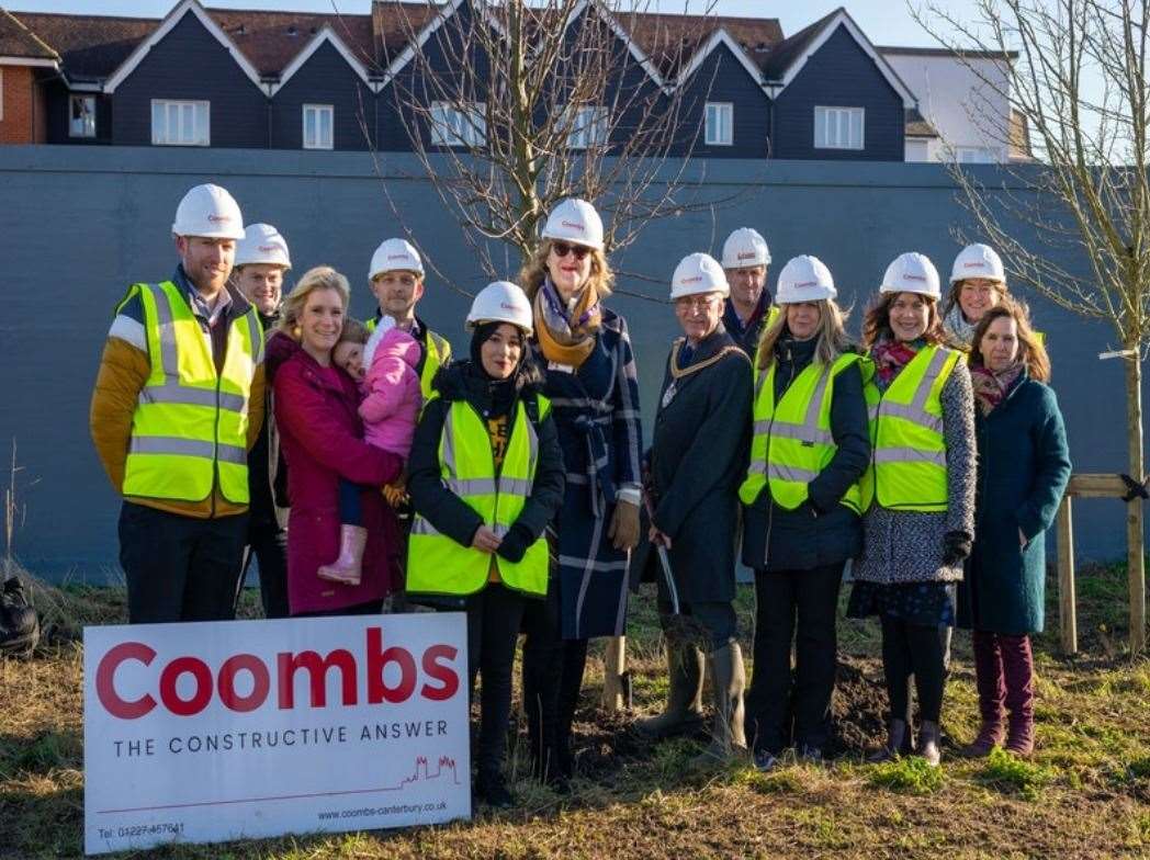 A tree planting ceremony in January marked the start of construction on the site. Picture: Canterbury City Council (43419687)