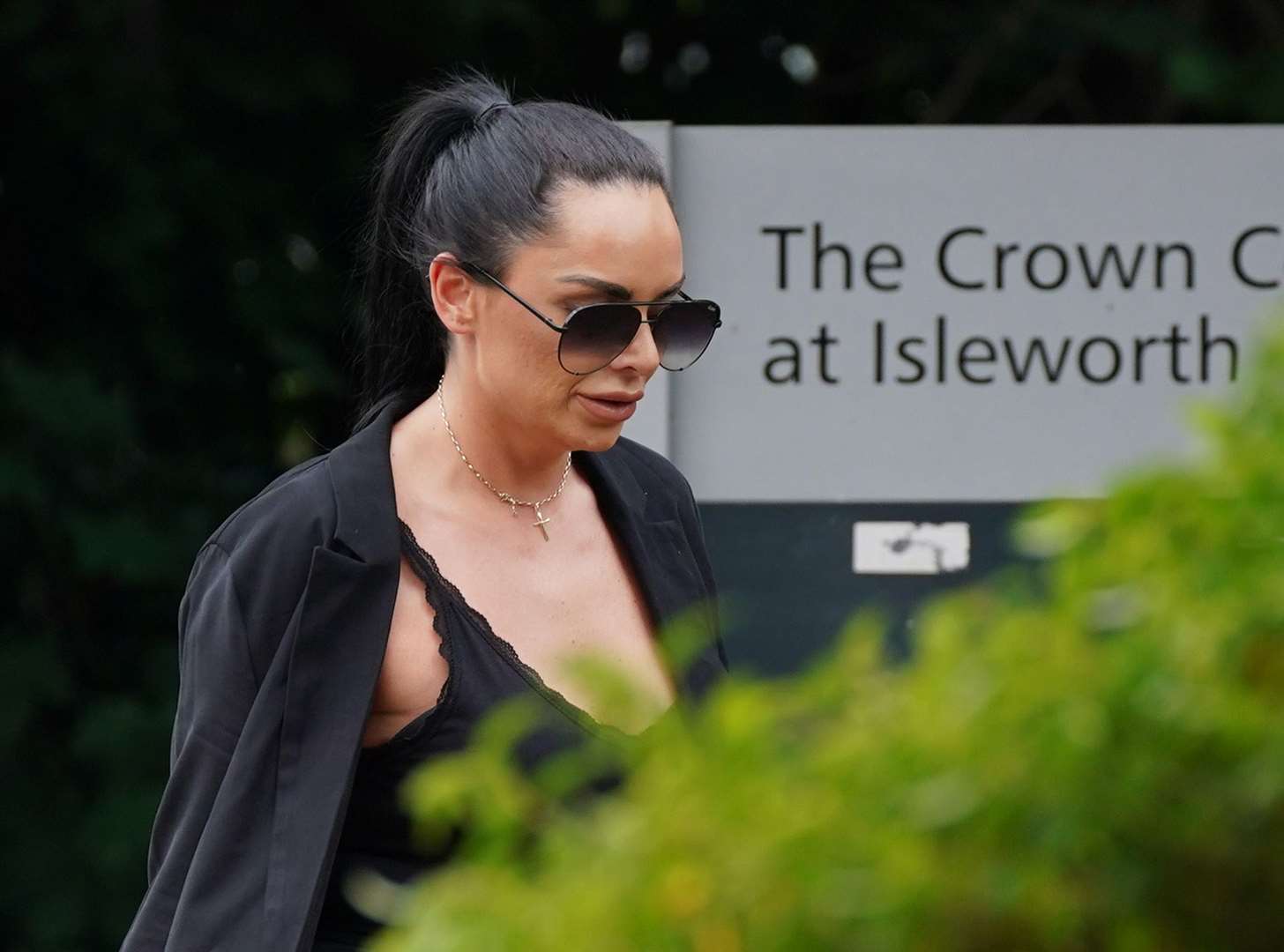 Tara Hanlon, 30, arrives at Isleworth Crown Court, west London, where she was jailed for two years and 10 months (Yui Mok/PA)