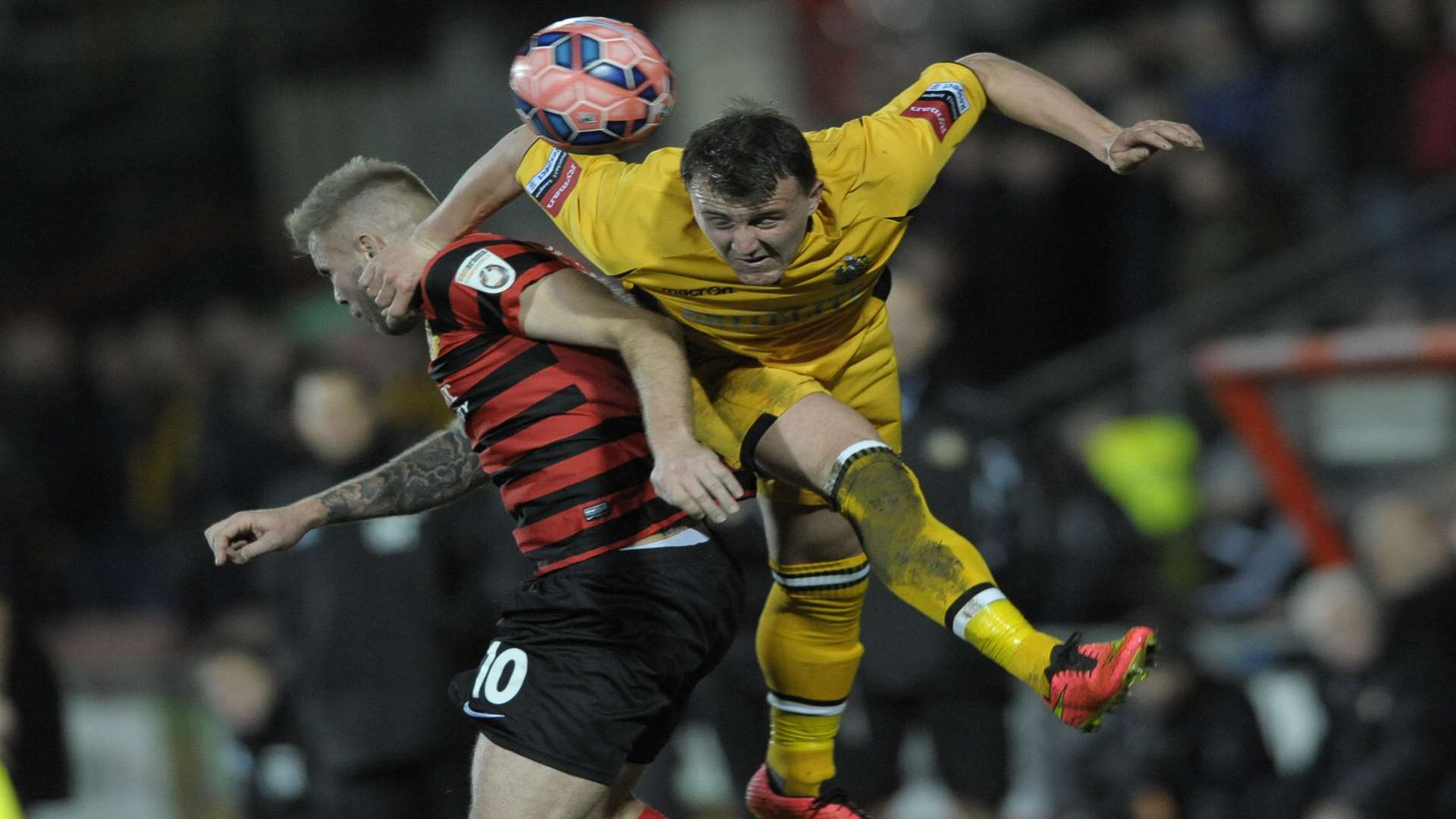 Alex Flisher in action during the Wrexham FA Cup tie Picture: Ady Kerry