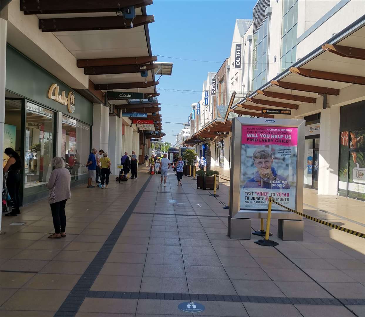 The incident happened at Westwood Cross