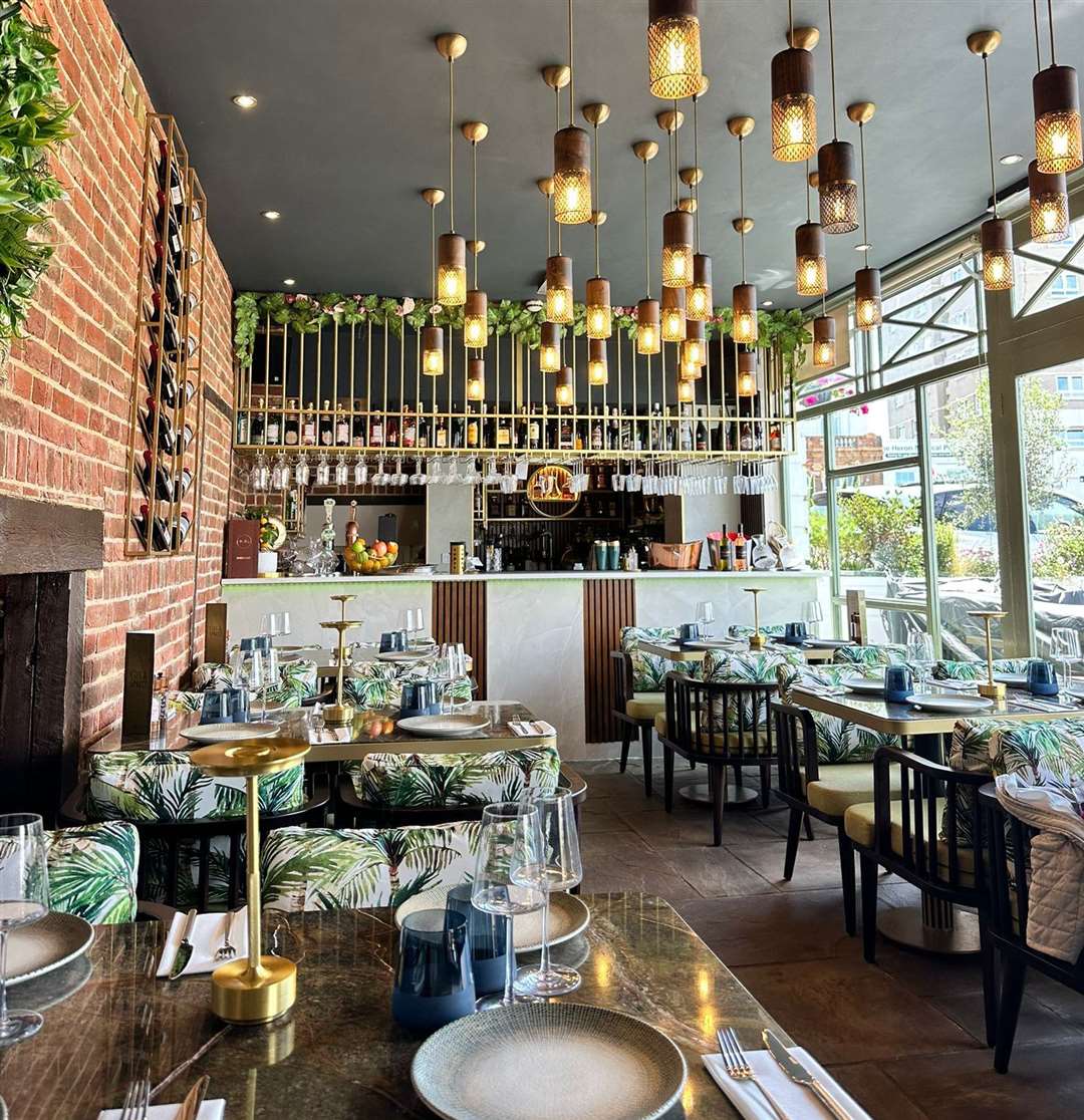 The stunning interior of The Bay restaurant in Herne Bay