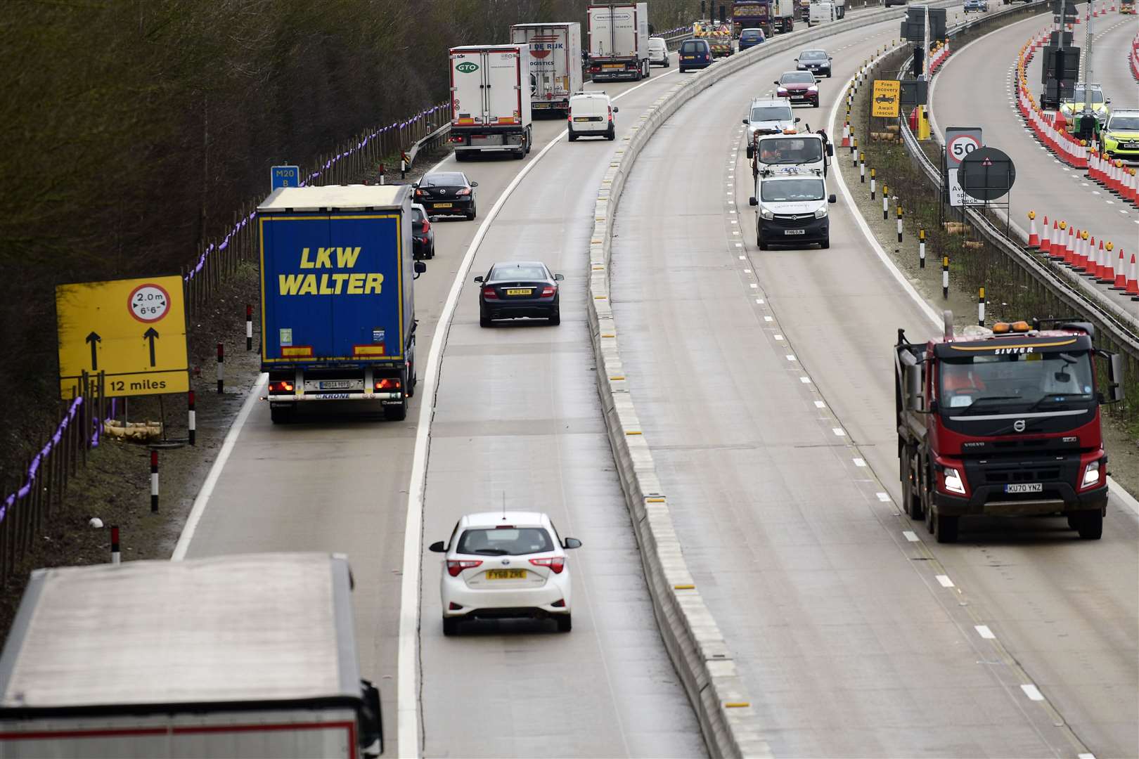 Kent's drivers have had to drive at 50mph along the stretch, with some saying it was unsafe. Picture: Barry Goodwin