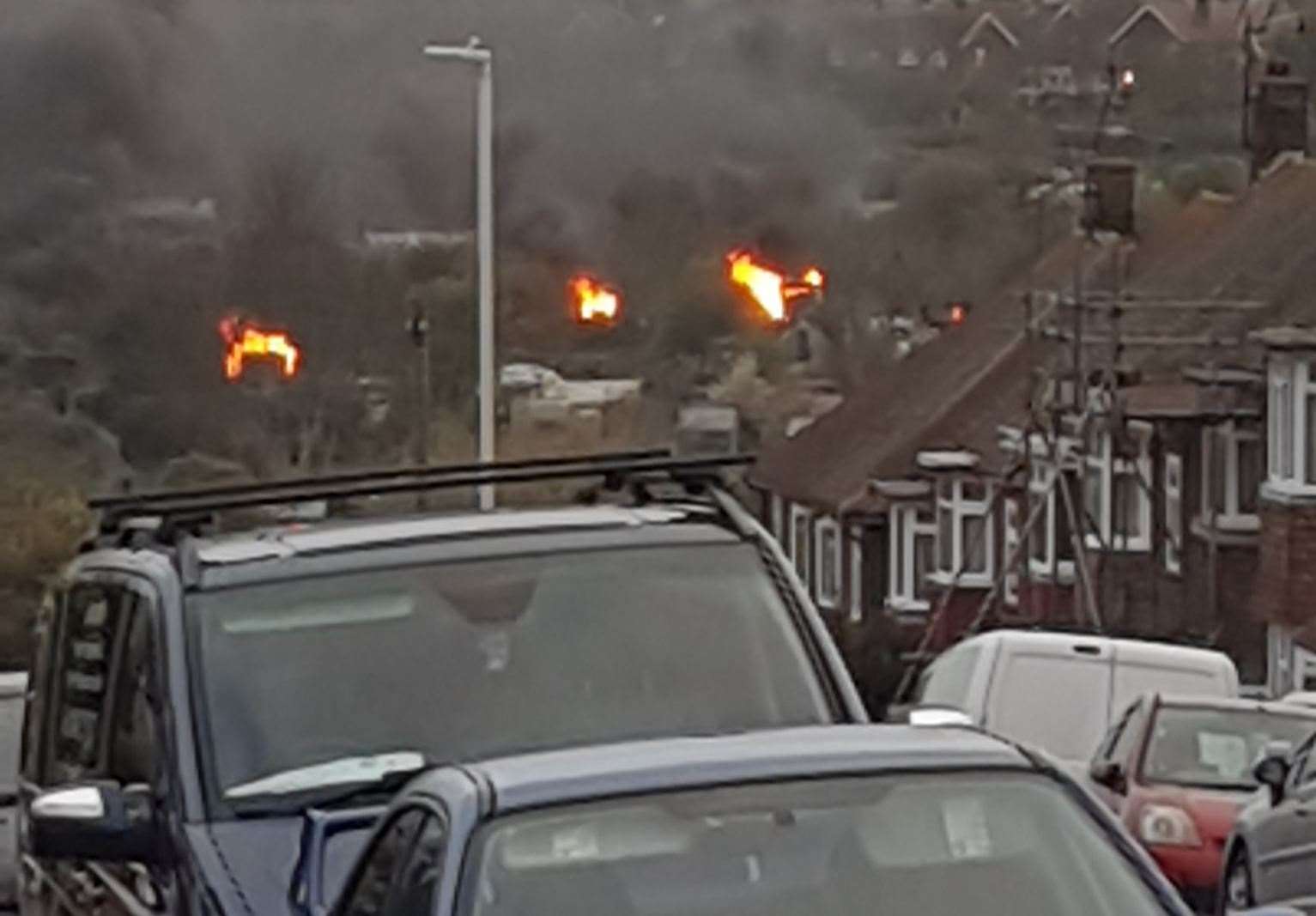 Police received a report of the fires at about 7.45pm yesterday. Picture: Christine Tollington