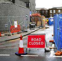 Roadworks in Windmill Street, Gravesend