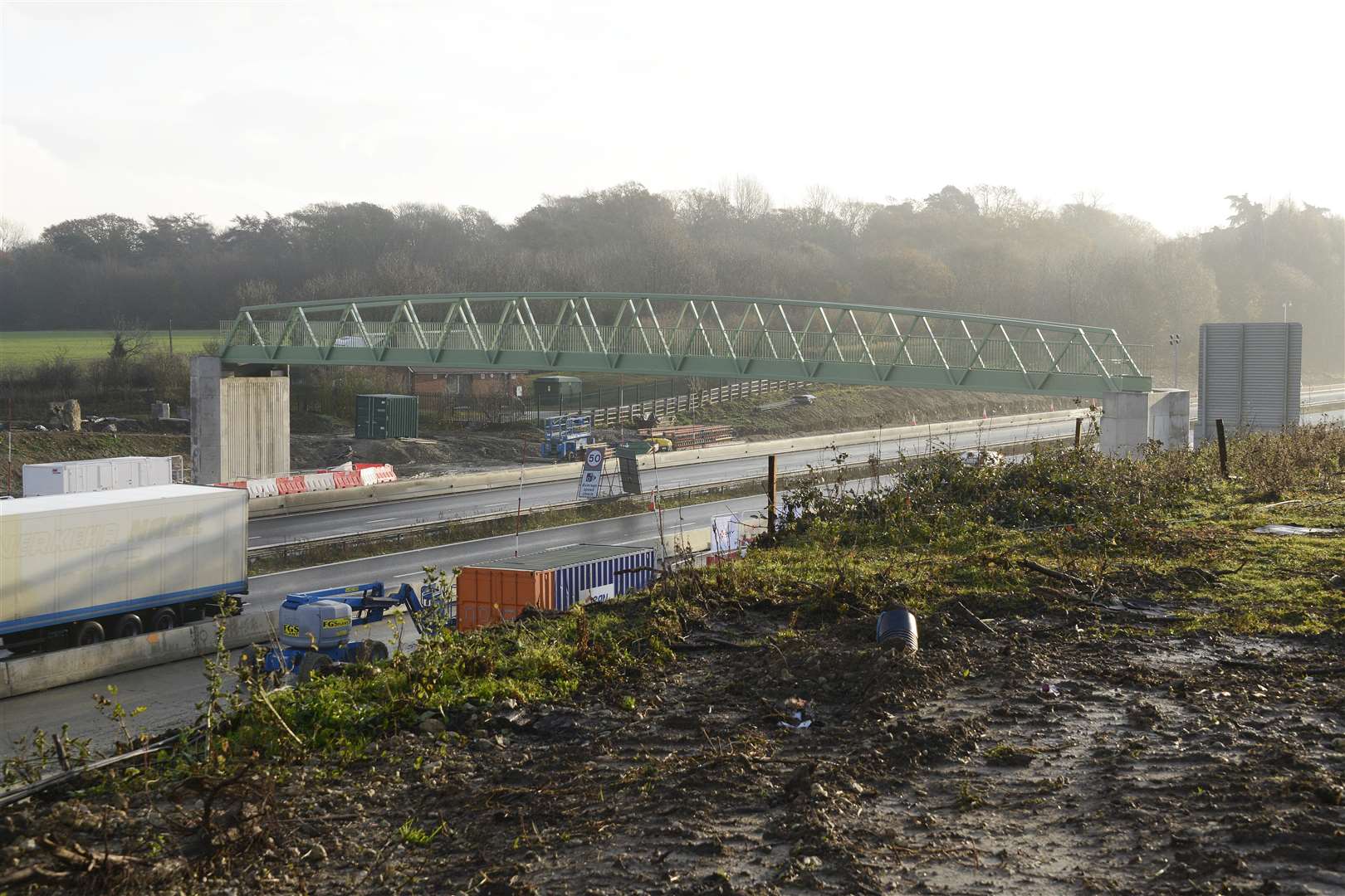 The Kingsford Street bridge, set to replace the Highfield Lane crossing, was installed ahead of schedule in November