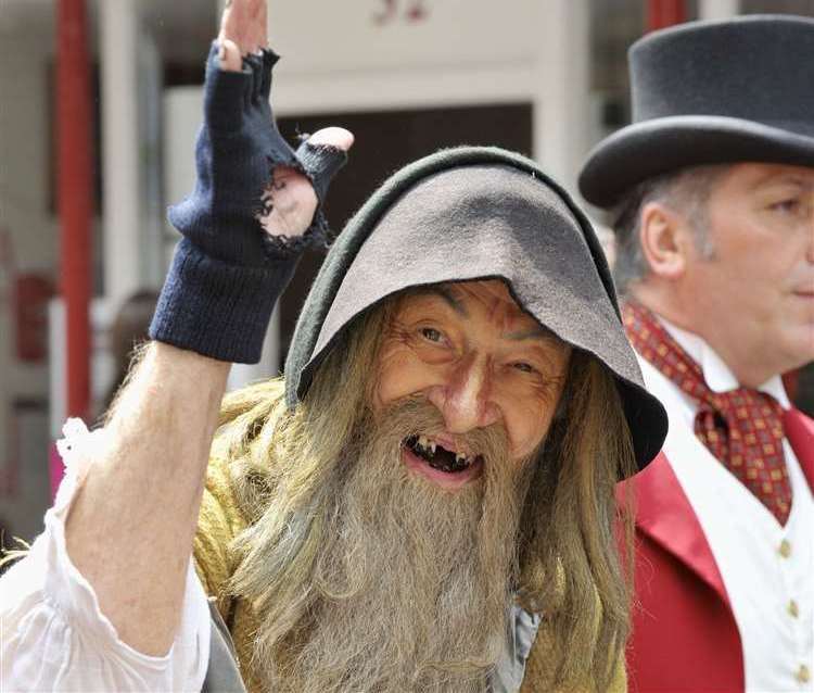 Colin Greenslade as Fagin at the Dickens Festival in 2013